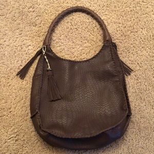 Brown bag with tassels- super cute! NWOT
